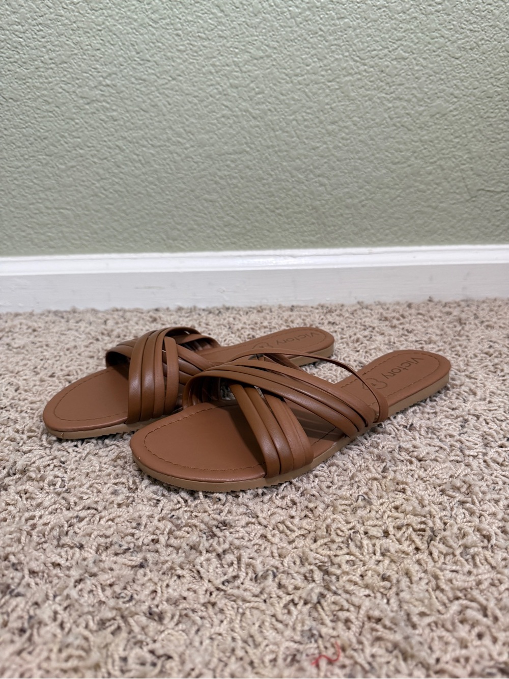 Strappy Slide Sandals -W9